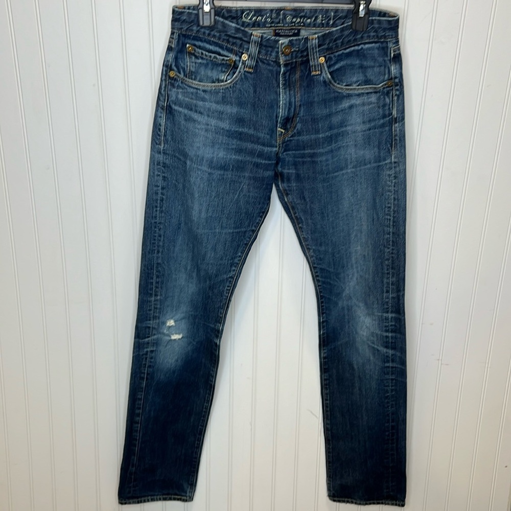 Levi’s Capital E Matchstick Slim Straight Jeans Size 30”